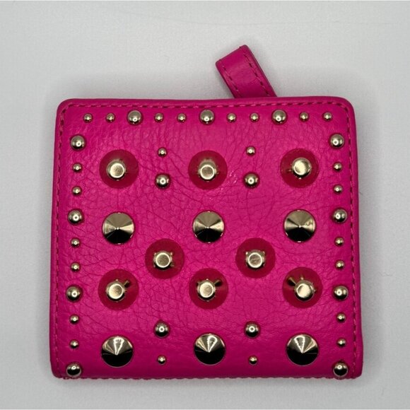 Juicy Couture Pink Studded Compact‎ Wallet EUC - Picture 1 of 10
